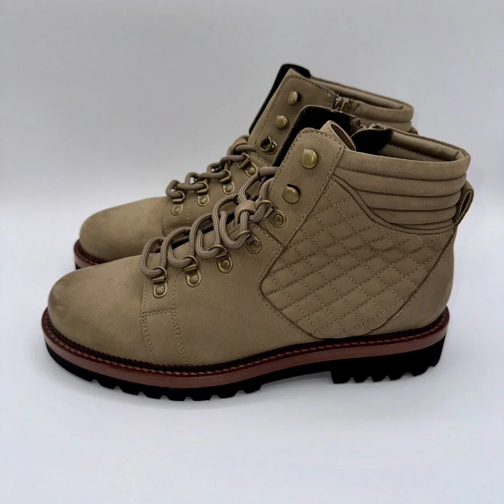 Blondo Helen Boots Women's Size 8.5‎ Brown Quilted Waterproof Leather